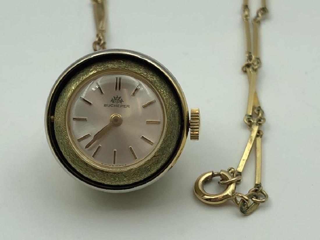 Bucherer ball watch on chain (1 of 4)