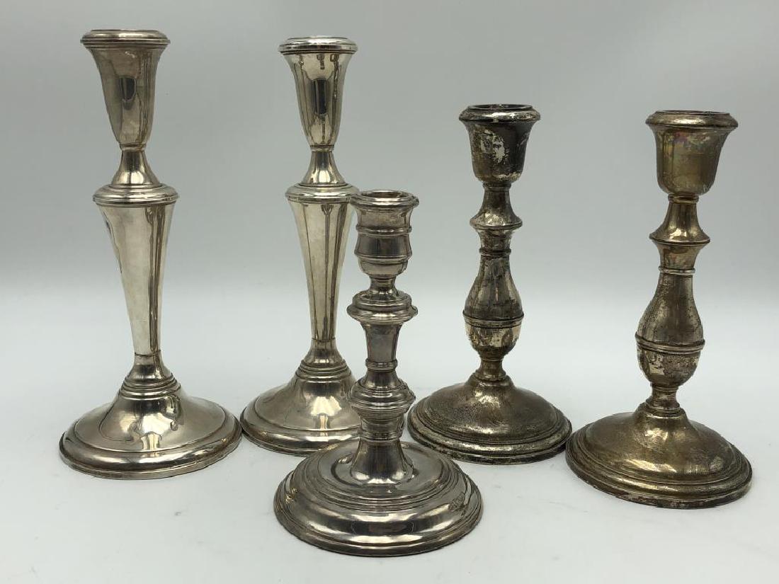 5 Sterling Candleholder Lot (1 of 11)