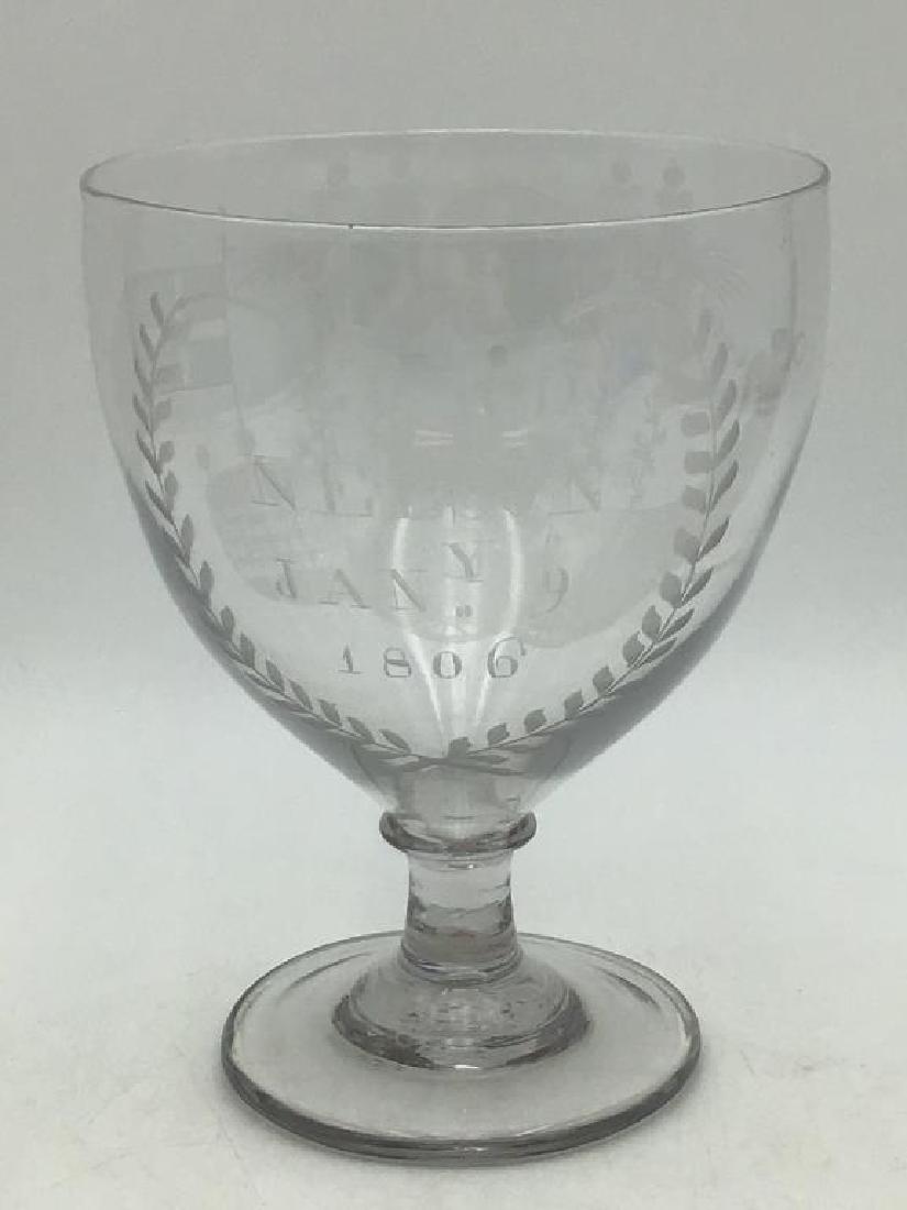 1806 Lord Nelson engraved goblet; (1 of 6)