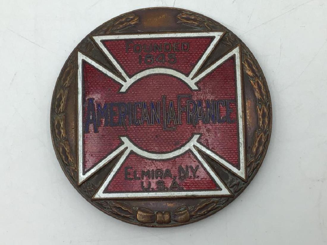 American La France Fire Engine Badge Emblem (1 of 4)