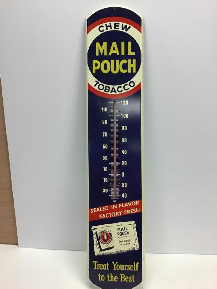 Vintage Mail Pouch Tobacco thermometer (1 of 6)