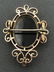 14k gold onyx cameo brooch and earrings set - 4