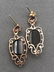 14k gold onyx cameo brooch and earrings set - 8
