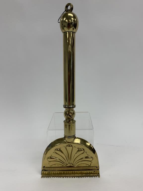 Antique brass horse hair singeing tool Singeing lamp: Singeing lamp for oil or alcohol,13.75 inches long
