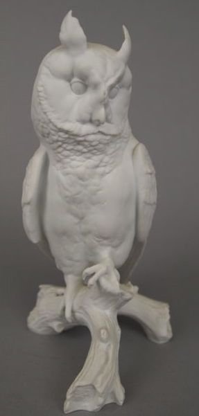 Porcelain Figure: 9 3/4" limited edition Kaiser of a seated owl. No. 702/1000.