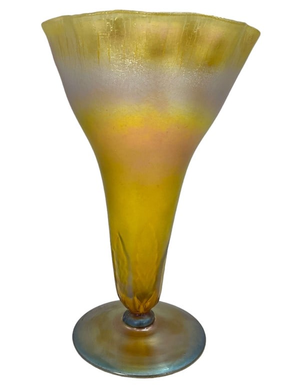 Antique Douglas Nash Iridescent Glass Vase (1 of 10)