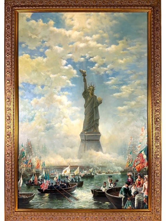 Lrg Oil On Canvas Attribute To Edward Moran (1 of 7)