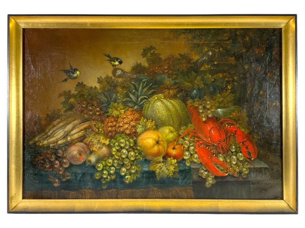 Signed Still Life Oil On Canvas, Attribute (1 of 9)