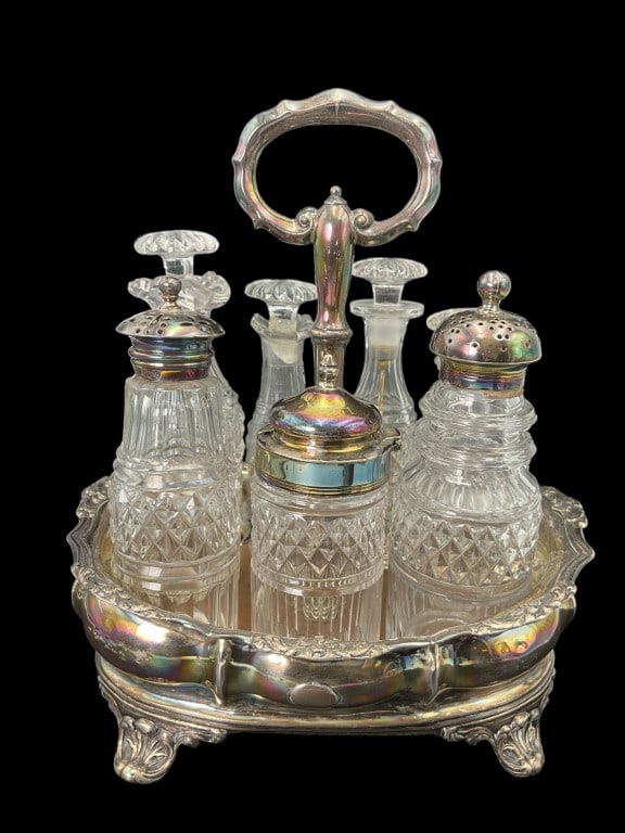 Charles Stuart Harris Hallmarked Condiment Caddy (1 of 20)