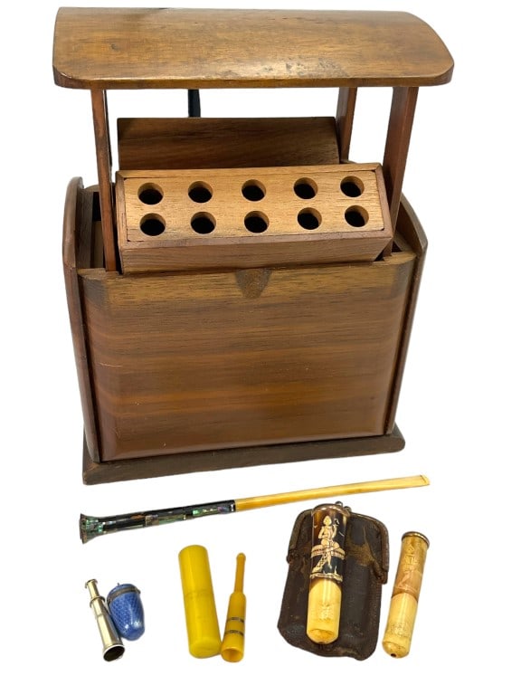 Musical Smoke Box, Art Deco Cigarette Holders (1 of 17)