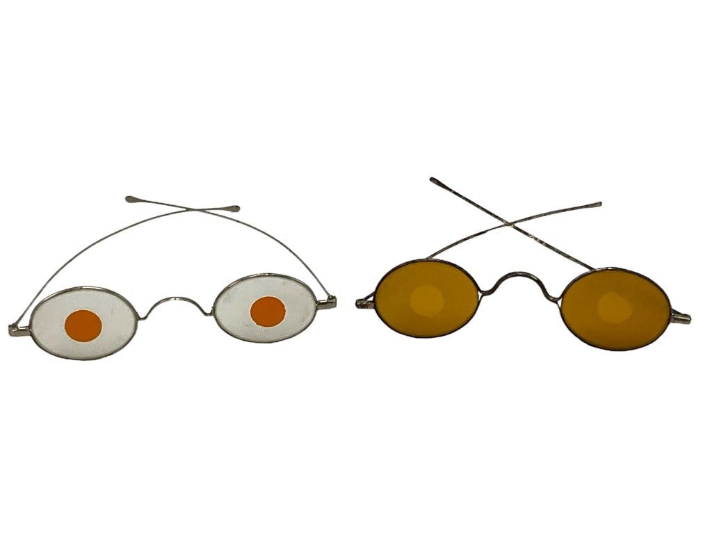 2 Pair Civil War Era Amber Sharpshooter Spectacles (1 of 7)