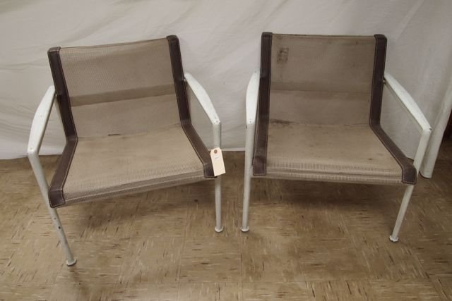Pr. Knoll-Patio Lounges: Pr. Knoll-Richard Schultz Patio Lounge chairs. Hole in one sling