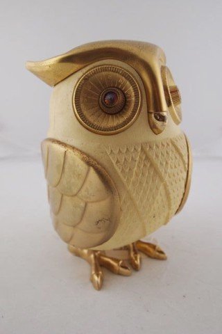 Midnight Owl Transistor Radio: 7" H midnight owl transistor radio, original paperwork.