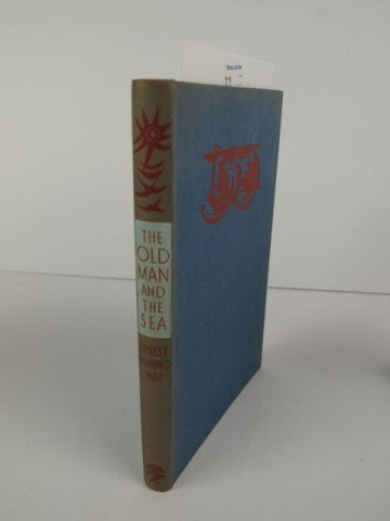The Old Man and The Sea, Ernest Hemingway 1st UK: Ernest Hemingway, Jonathan Cape, London, First Published 1952, First UK Edition, some slight sunlight fading on covers near spine, hardly any wear on spine edges, occasional underlining of misspelled 
