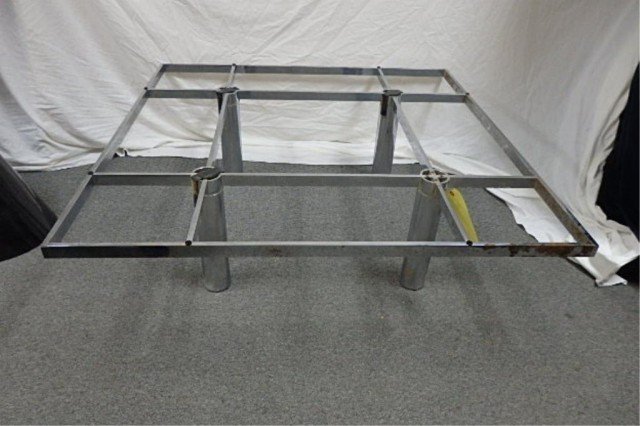 Knoll Tobia Scarpa Chrome Table Frame: Table Base Only. 45" x 15" H. Tobia Scarpa