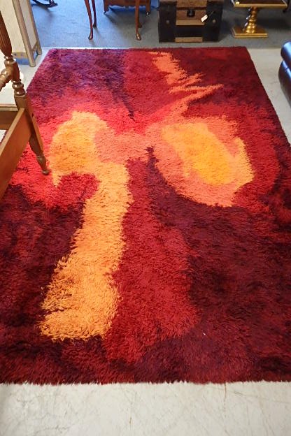 Danish Room Size Mid Century Style Rug (1 of 6)