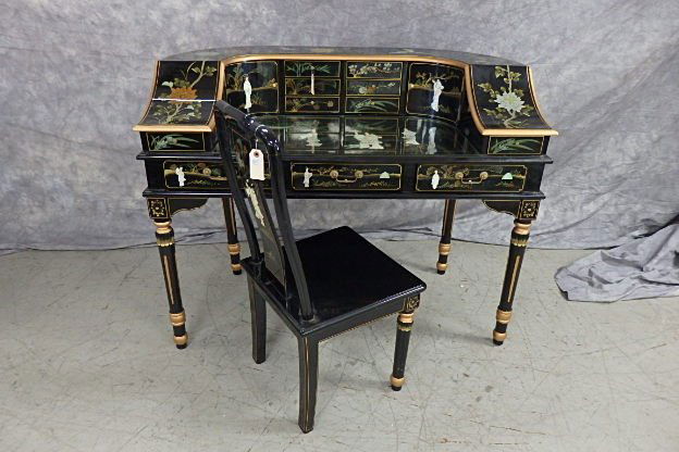 Asian Writing Desk and Chair (1 of 4)