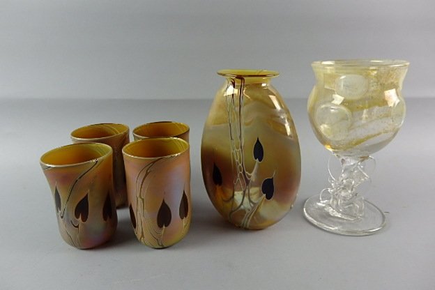 6 Pieces of Contemporary Art glass (1 of 6)