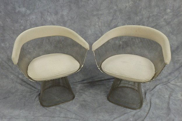 2 Knoll Warren Platner wire arm chairs (1 of 10)