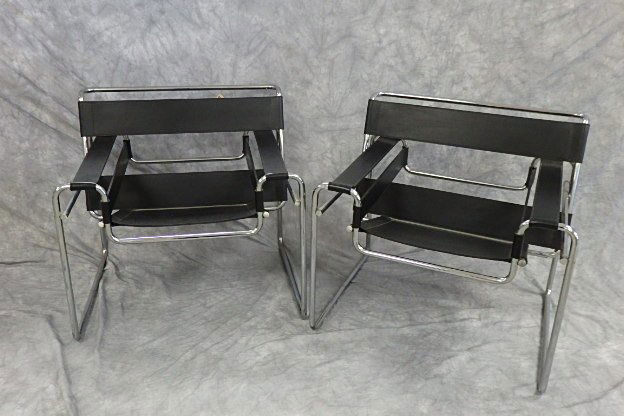 Pair of signed Wassily chairs (1 of 7)