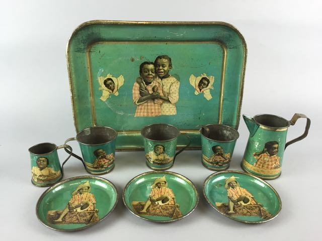 Child's Tin 8-Piece Partial Tea Set (1 of 3)