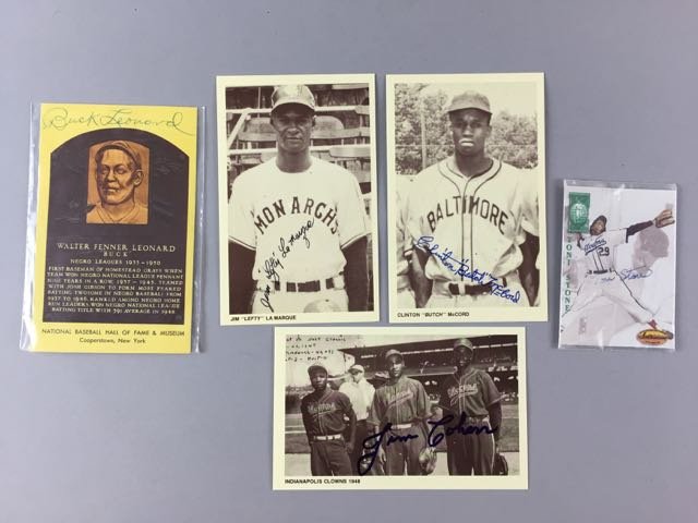 5 Negro Baseball League Signatures (1 of 6)