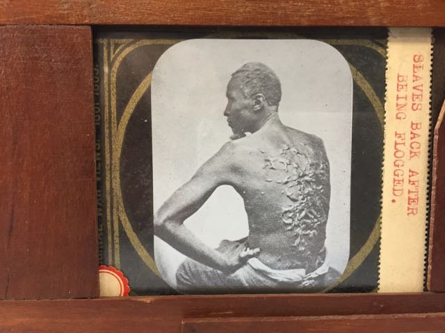 Slave with Scars Lantern Glass Slide (1 of 2)