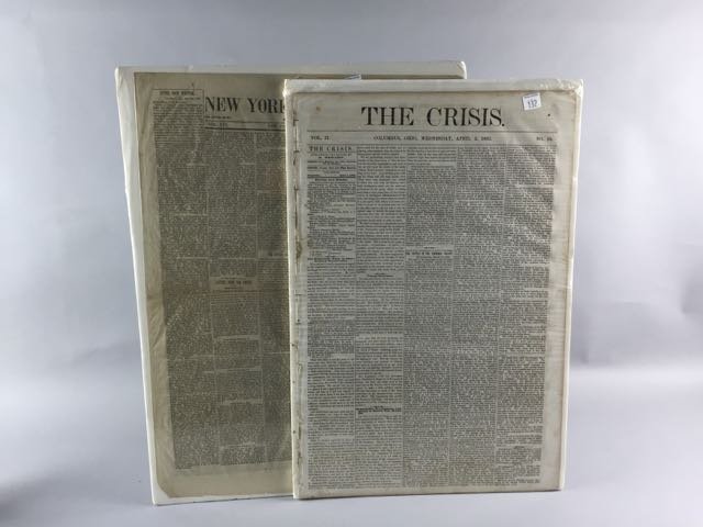 2 Cival War Era Newspaper Pages (1 of 3)