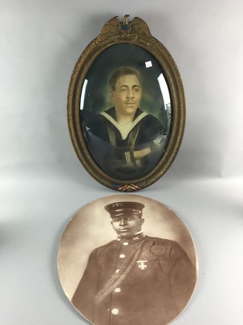 2 African-American Soldier Oval Portraits (1 of 5)