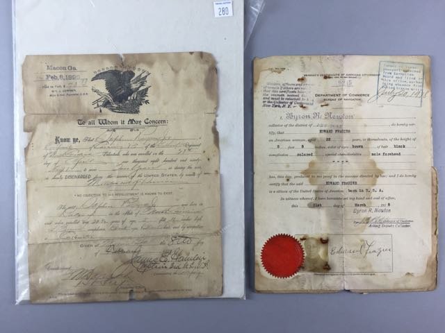 2 Early  Documents Regarding Coloreds (1 of 4)