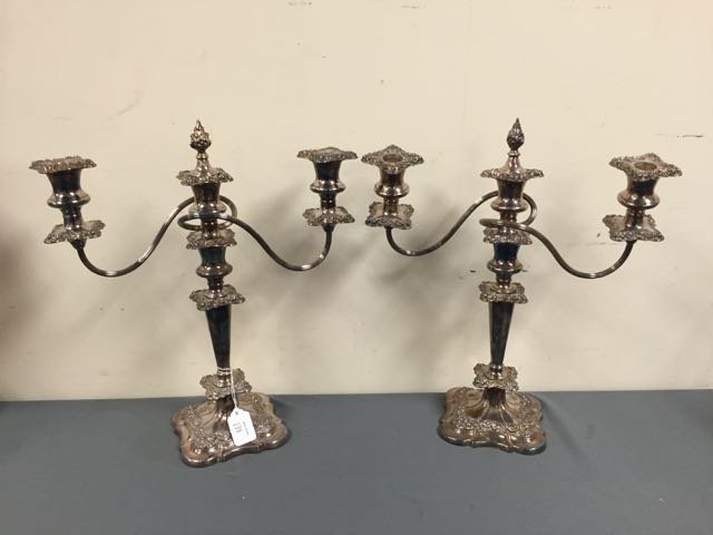 Silver on Copper Candelabra (1 of 2)
