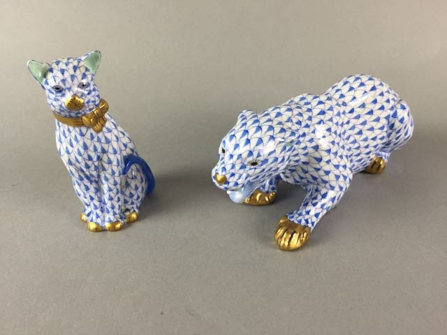 Lot of 2 Herend Cats (1 of 3)