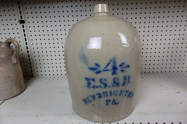 19th Century Stoneware Jug (1 of 7)