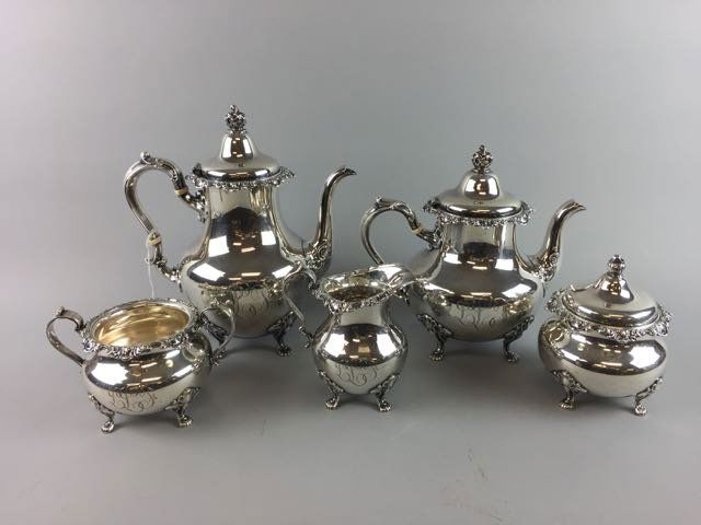 5 Piece  Sterling Coffee Tea Service (1 of 7)
