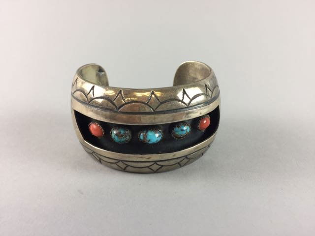 Sterling Native American Bracelet (1 of 4)