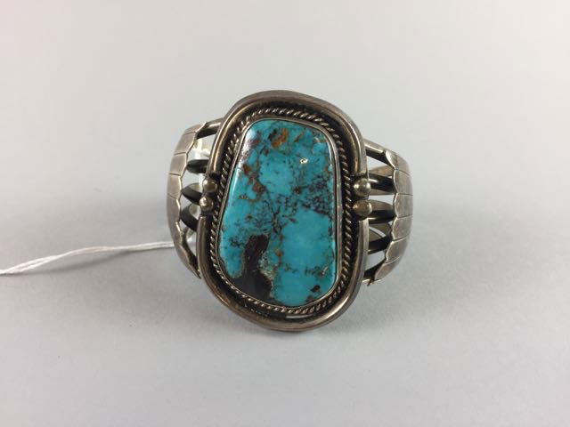 Sterling Native American Bracelet (1 of 4)