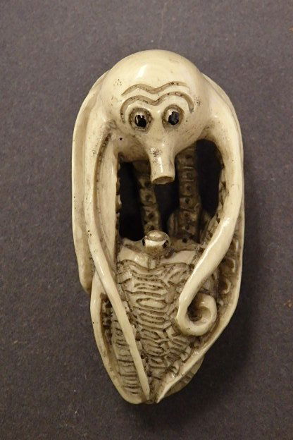 Japenese Carved Ivory Netsuke (1 of 6)