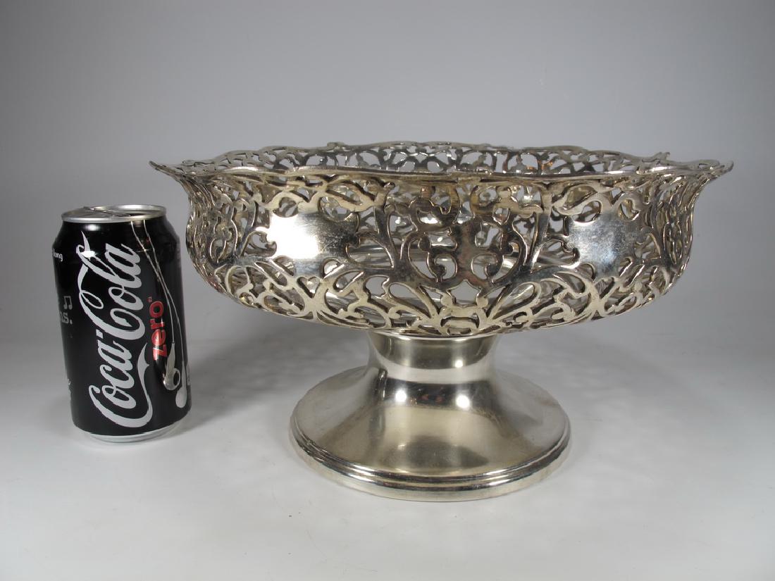 Apollo Silver Co, NY silverplate centerpiece: Apollo Silver Co, NY silverplate centerpiece, marked. 6” H x 11” W. Shipping in USA or International please contact James Lawrence from the local UPS Store: 954-463-0444, FloridaUPS@gmail.com