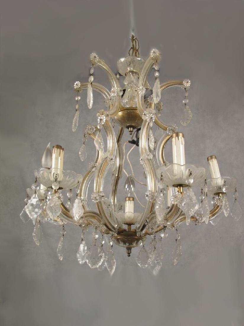 Antique French crystal chandelier (1 of 8)
