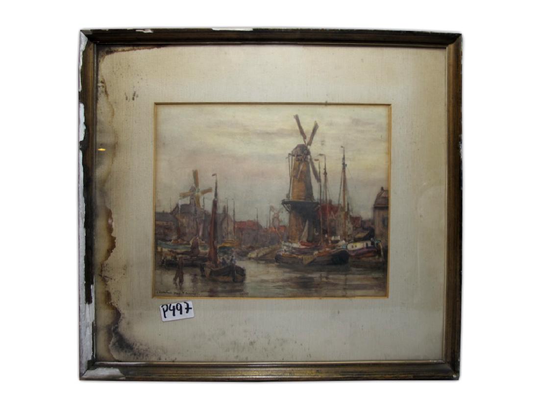 Martin VAN WANING (1889-1972) watercolor (1 of 6)