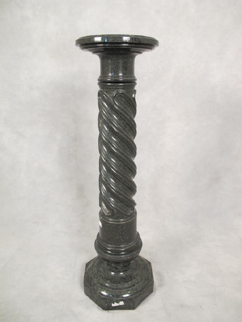 Antique Italian carved marble pedestal (1 of 6)