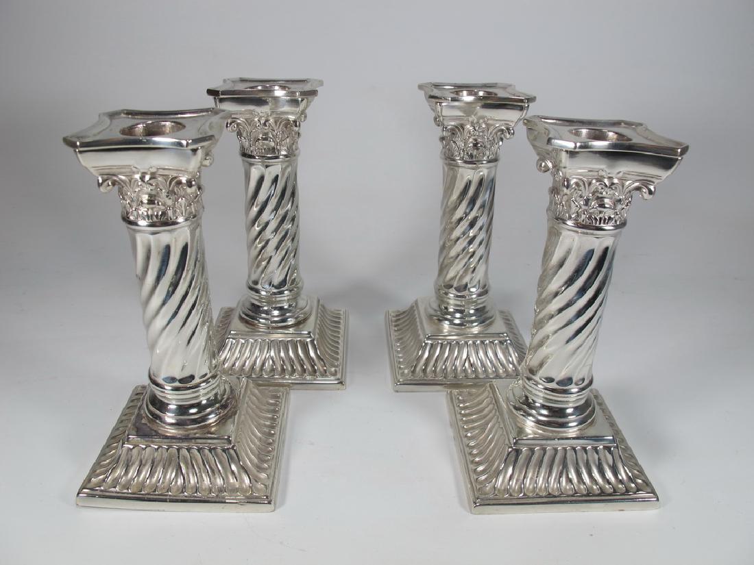 Wilcox Silverplate Co 4 candlesticks (1 of 5)