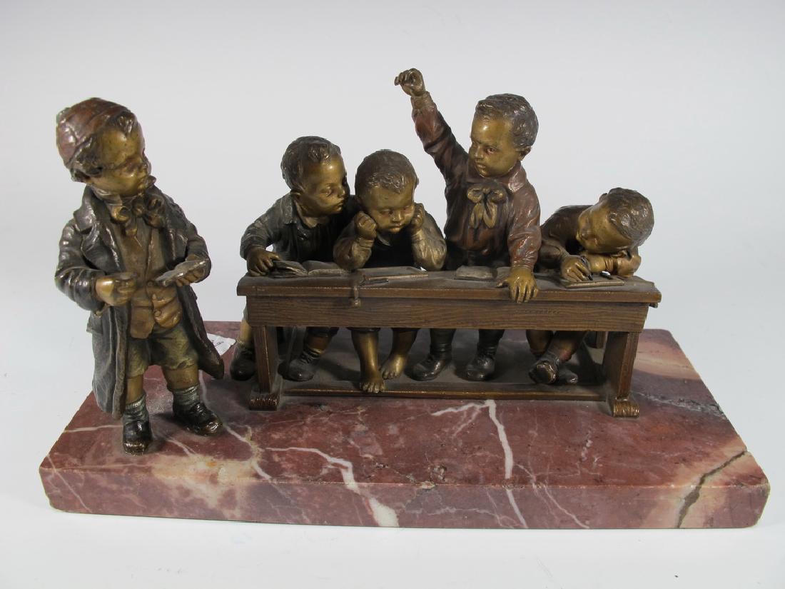 Franz BERGMAN (1838-1894) rare Vienna bronze children (1 of 6)