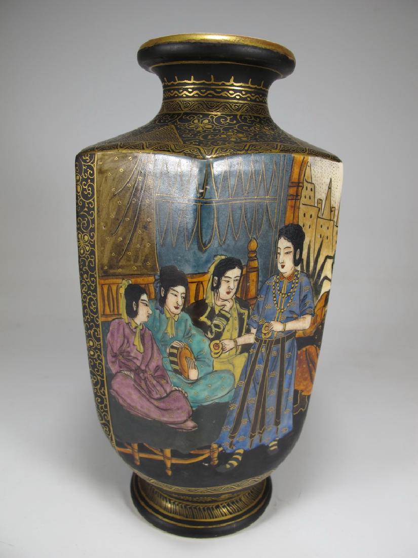 Antique Japanese Satsuma & orientalist vase (1 of 8)