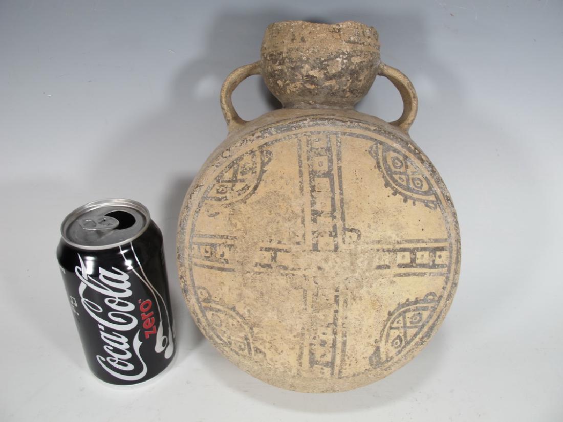 Antique probably Peruvian Inca ceramic canteen (1 of 6)