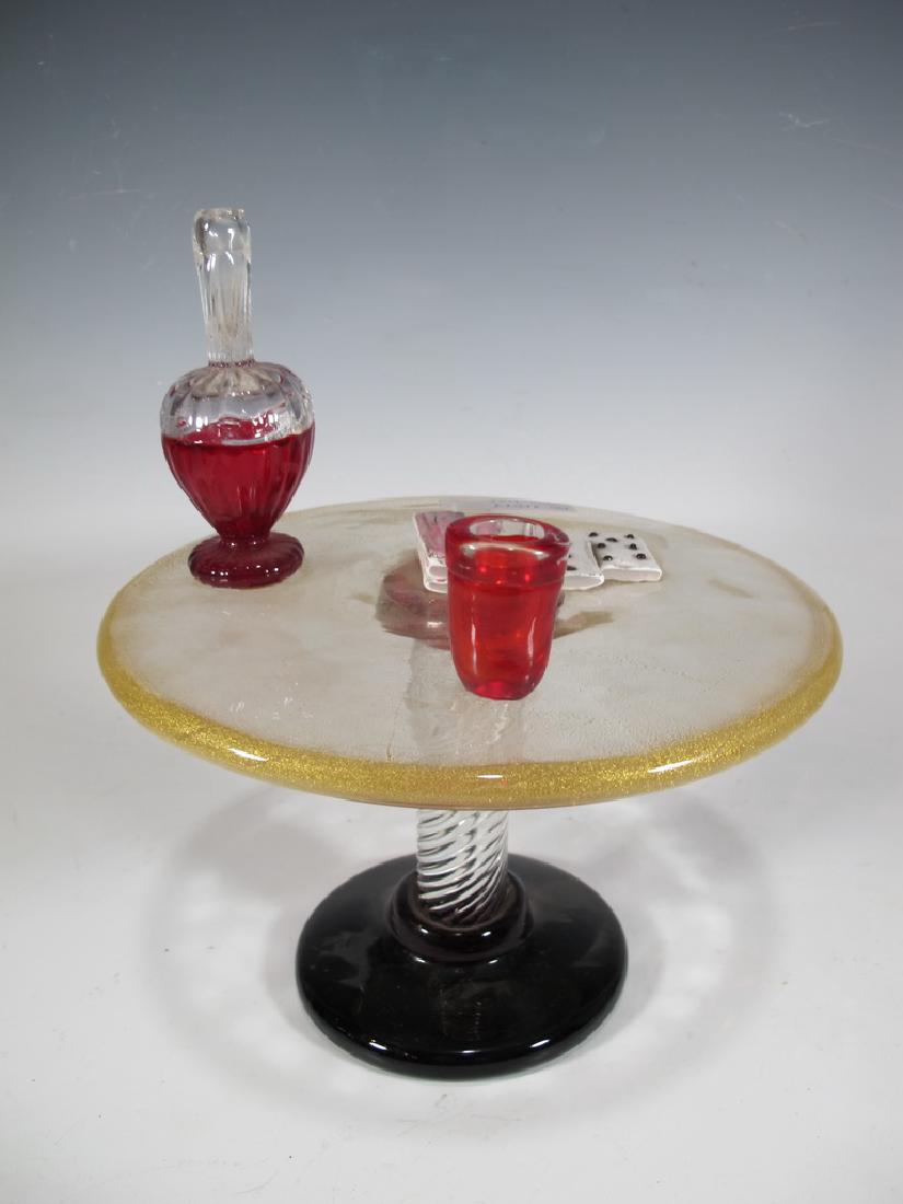 Antique rare Murano game table sculpture (1 of 6)