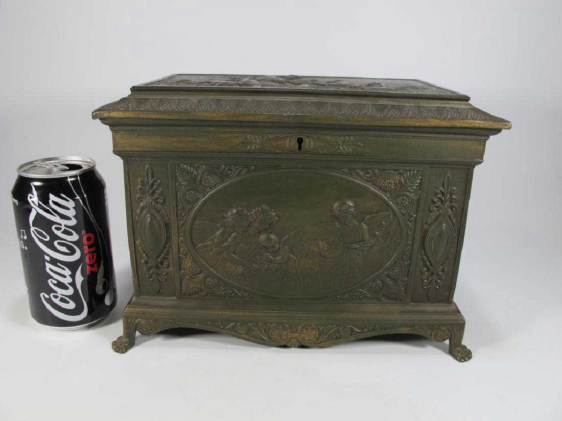 Antique Brass Jewelry Box For Sale - Brass Cricket Box