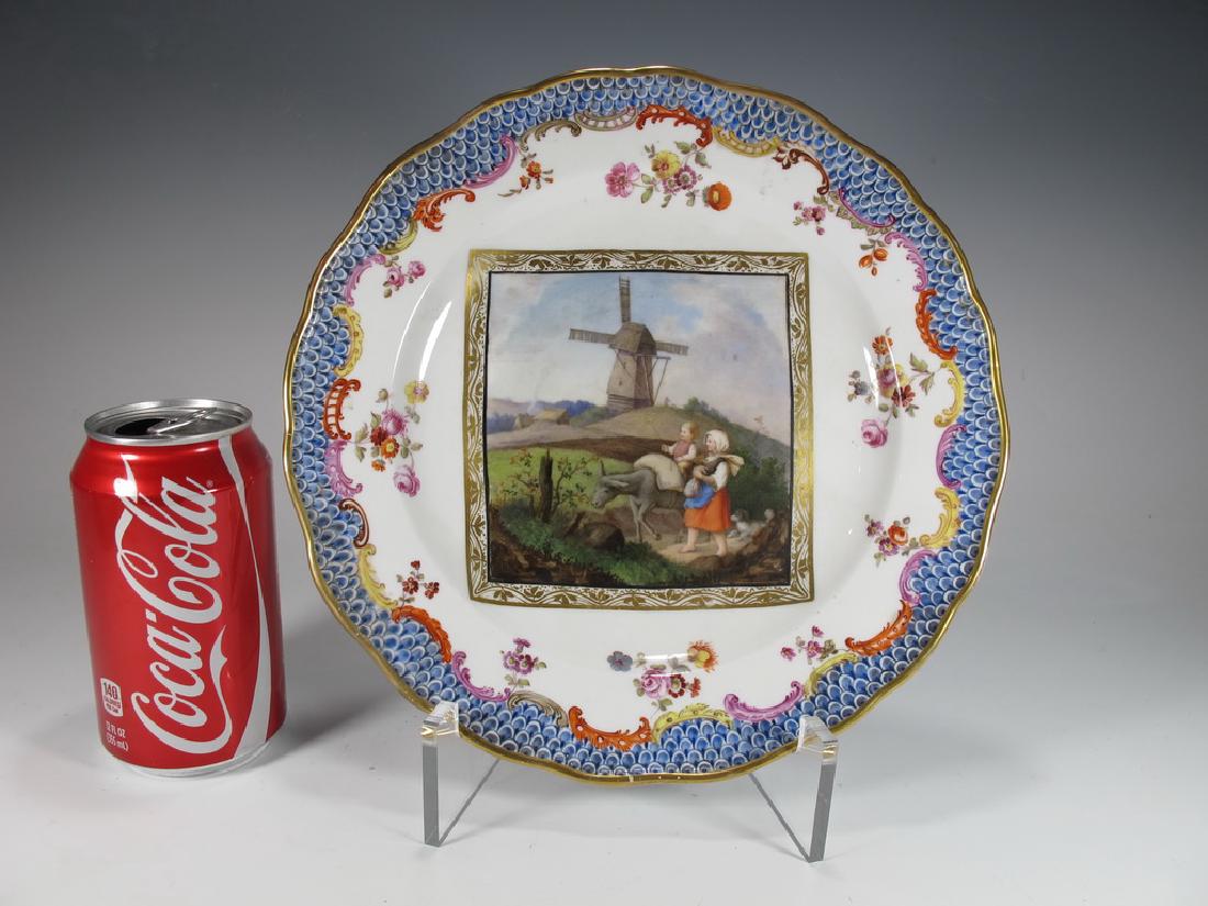 Antique German Meissen porcelain plate (1 of 6)
