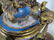 Antique French bronze & porcelain clock set - 8