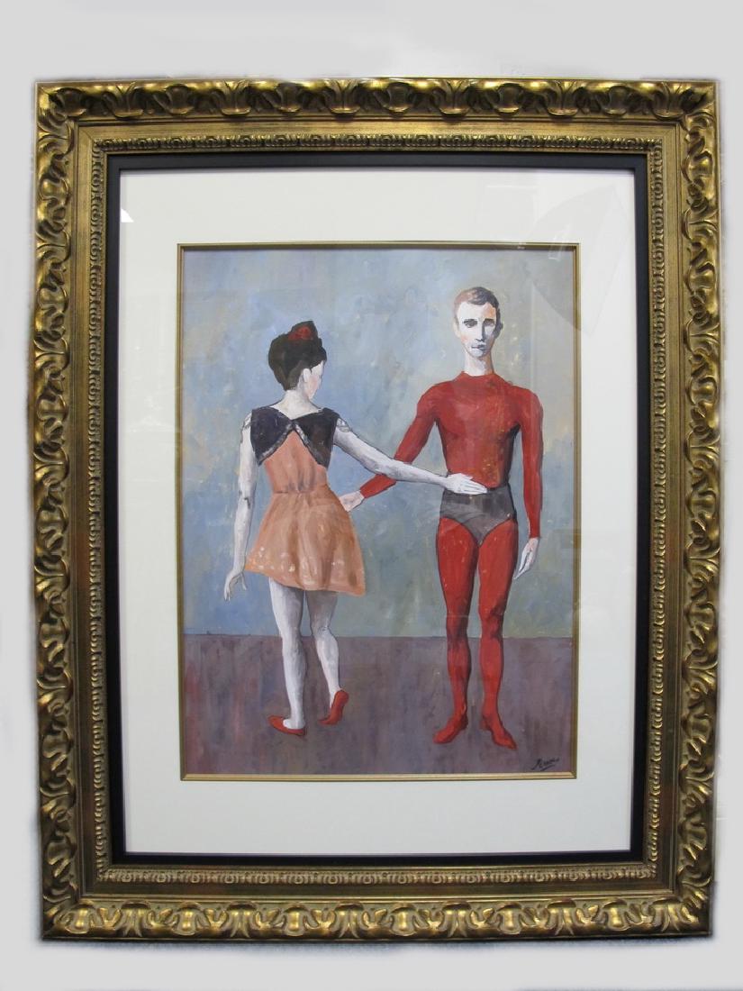 Picasso copy gouache painting (1 of 3)